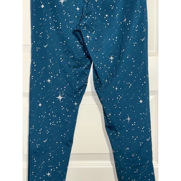 Nike Pro Dri-Fit Teal Starry Night Metallic Legging & Silver Sports Bra, Size M - Picture 6 of 11